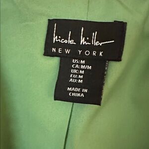 Nicole Miller Women's Green Jacket